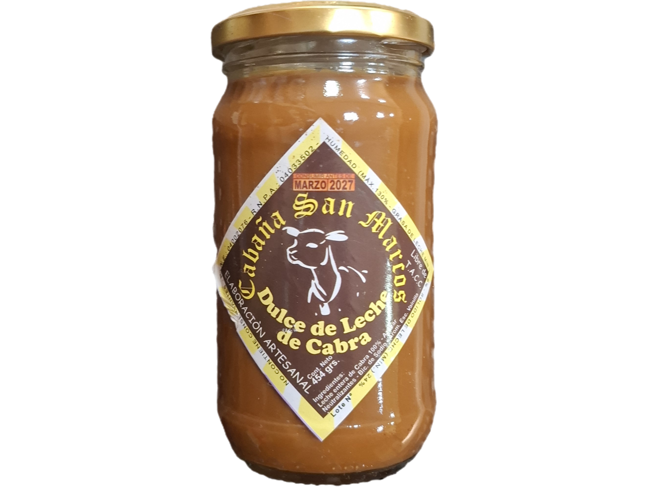 Dulce de Leche de Cabra 454Gr
