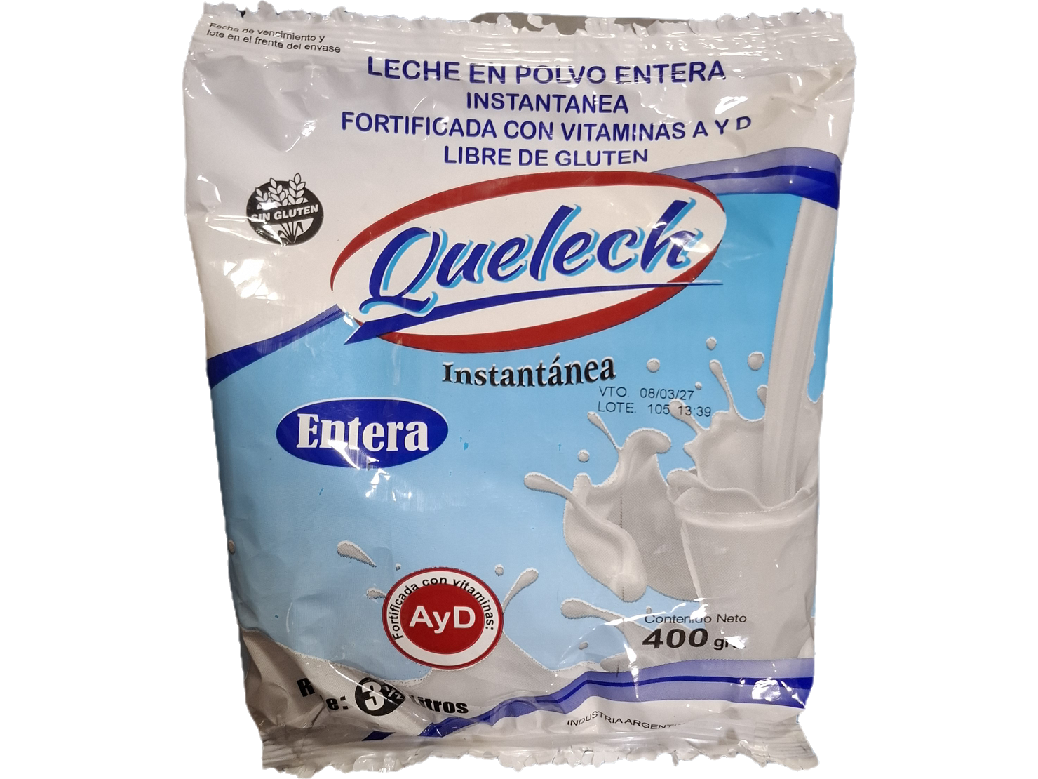 Leche en Polvo Entera 400Gr