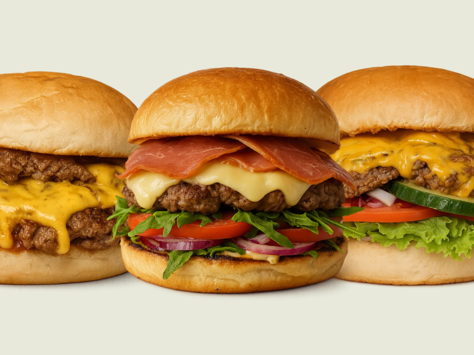 3 BURGERS