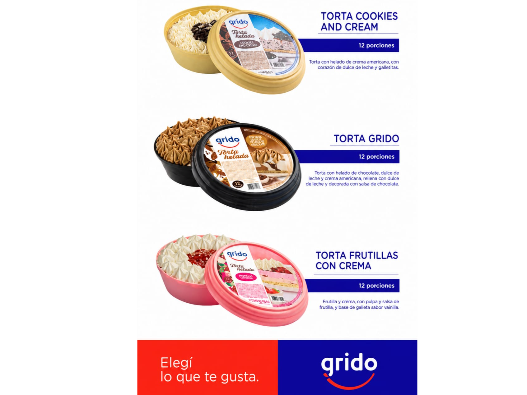 Torta helada GRIDO