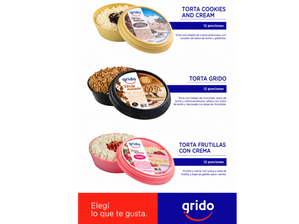Torta helada GRIDO de Kiosco