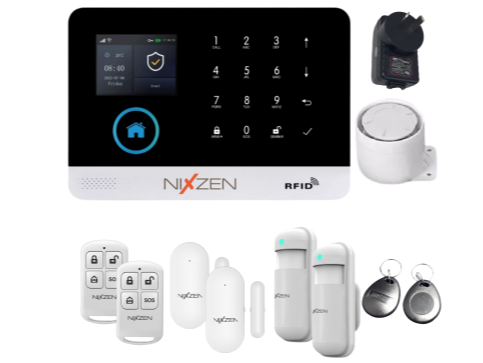 Kit Alarma Inalambrica Wifi 4g Pg103 App Tuya Smart 2 Control Remoto 2 Pir 2 Magnetico Sirena Fuente