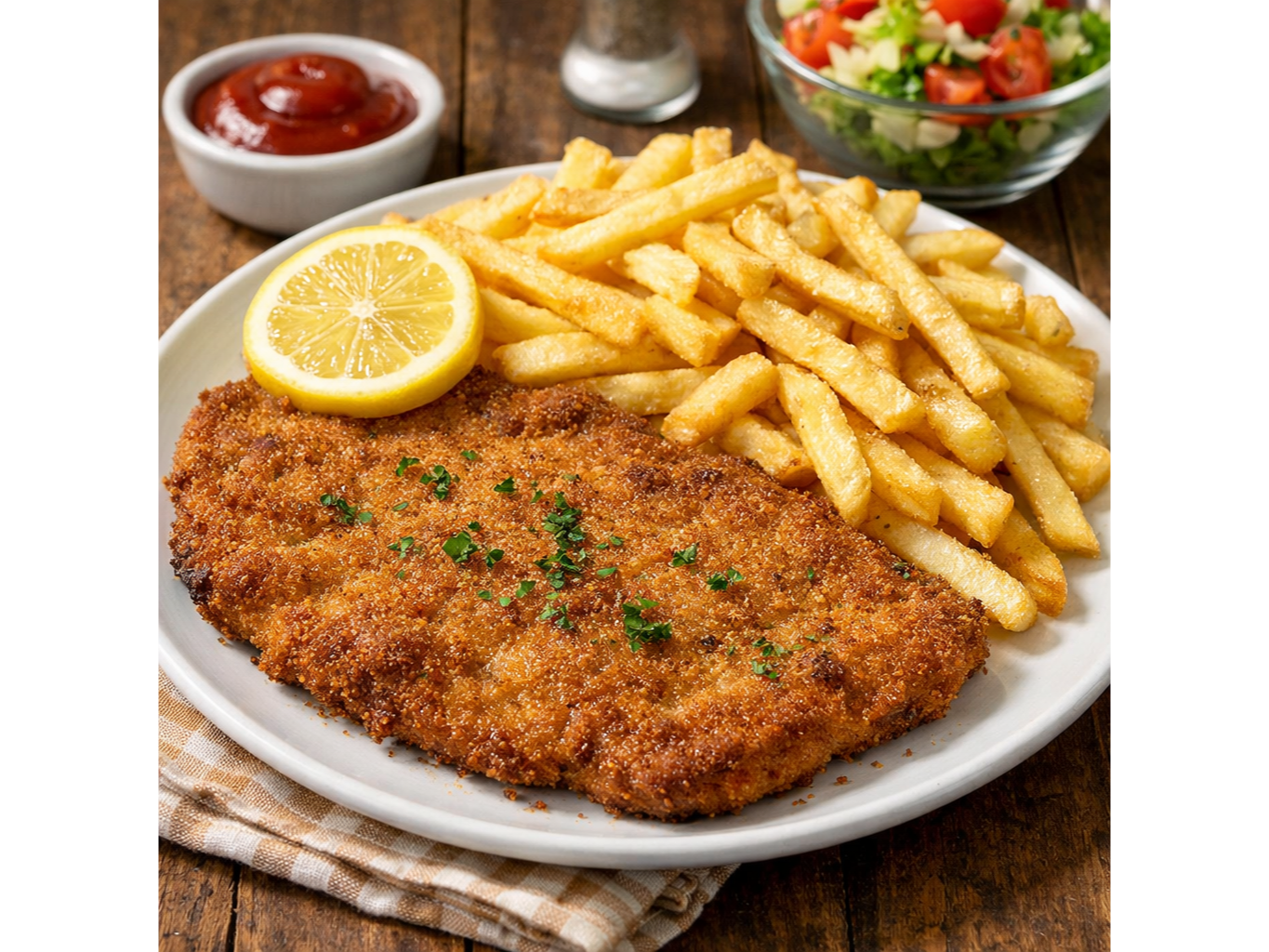 Milanesa de Ternera con Fritas de MABEL