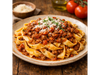 Tallarines con Salsa Bolognesa