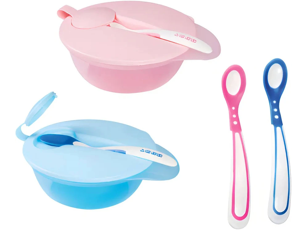 Set plato con tapa y cuchara Loopi