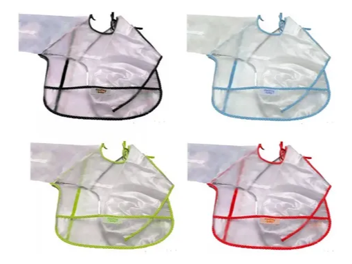Babero plastico con mangas