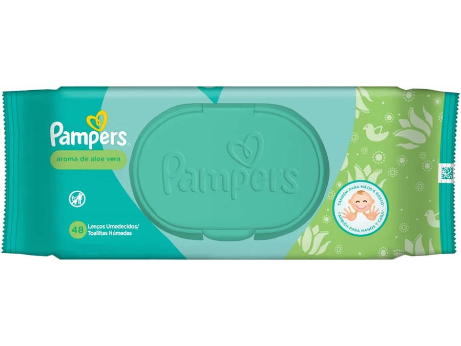Pampers toallitas húmedas aloe vera 48u
