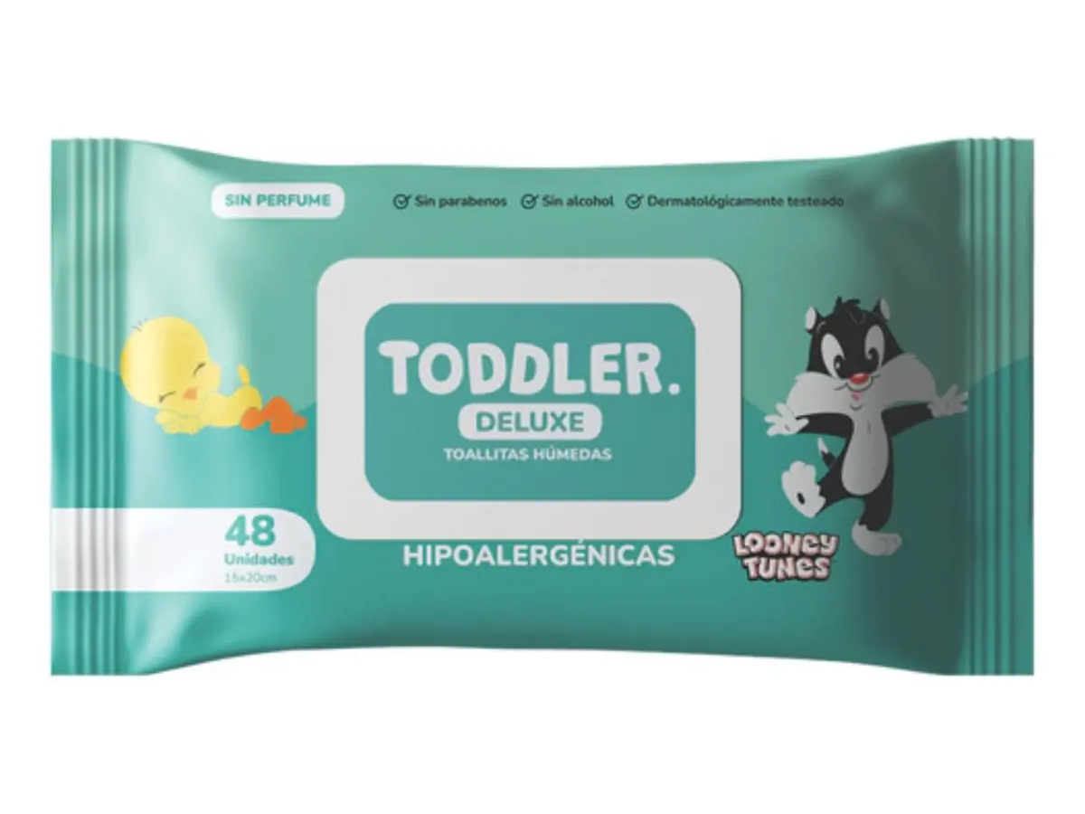 Toddler toallitas húmedas sin aroma 48u
