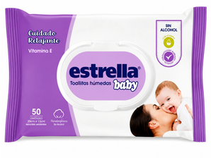 Estrella toallitas húmedas 50 u de Nuna Pañalera