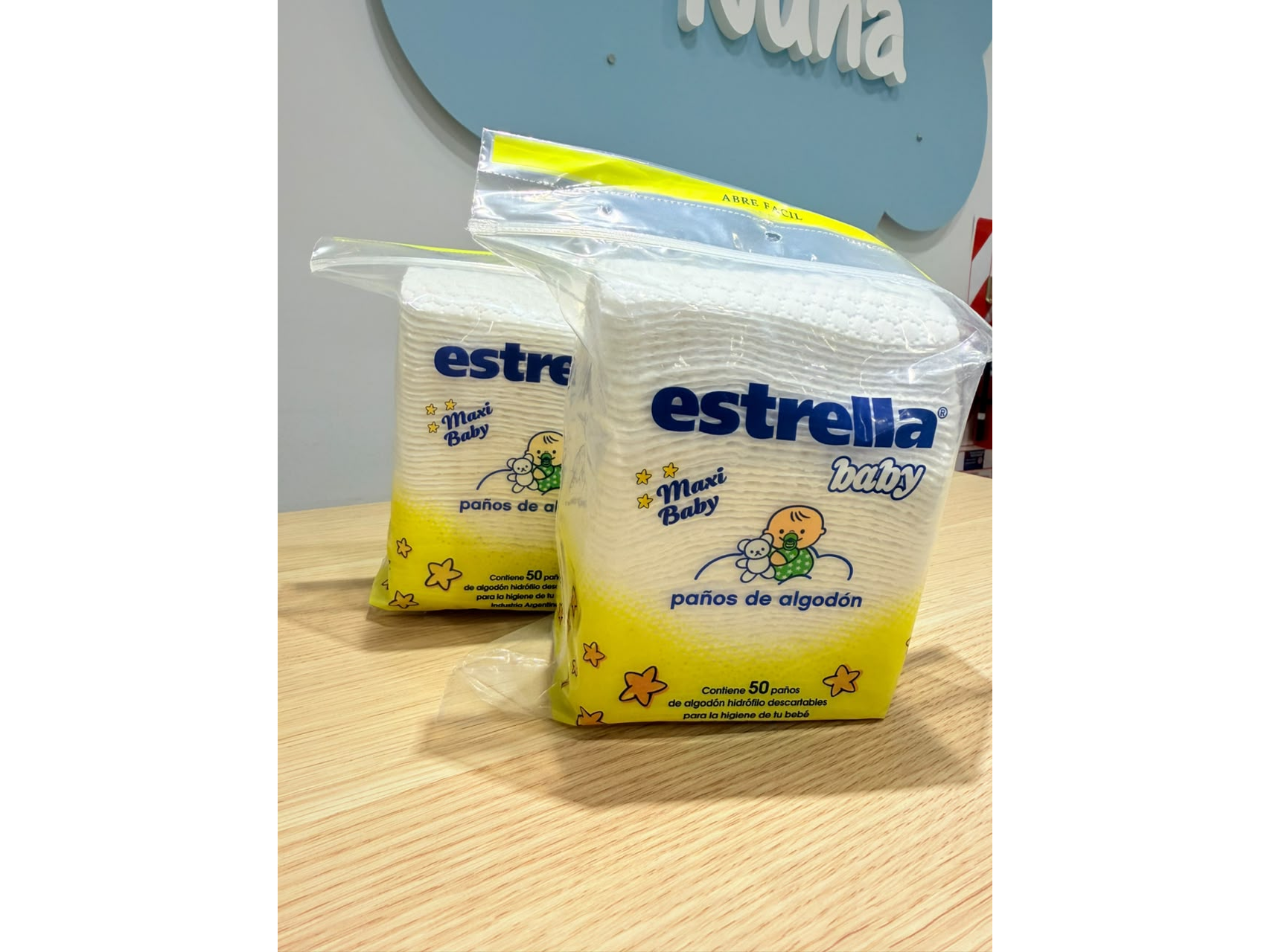 Paños de algodón maxi 50 unidades