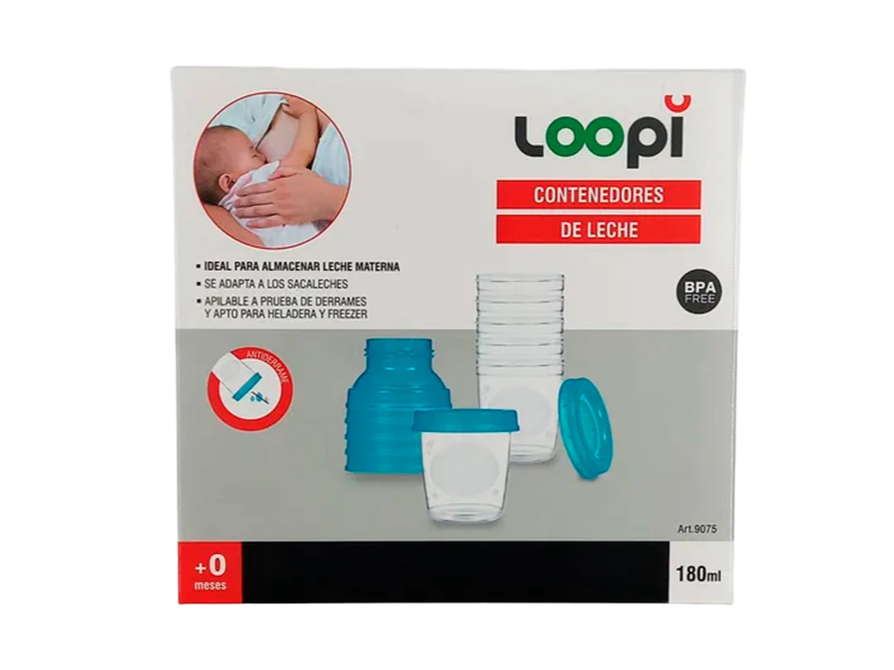 Contenedores de leche LOOPI 180ml