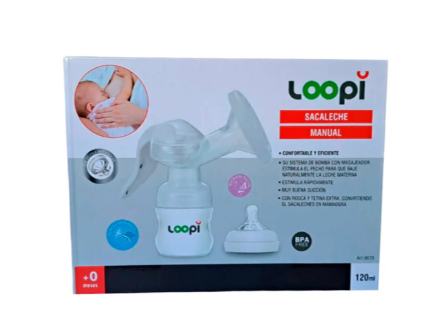 Sacaleche manual LOOPI