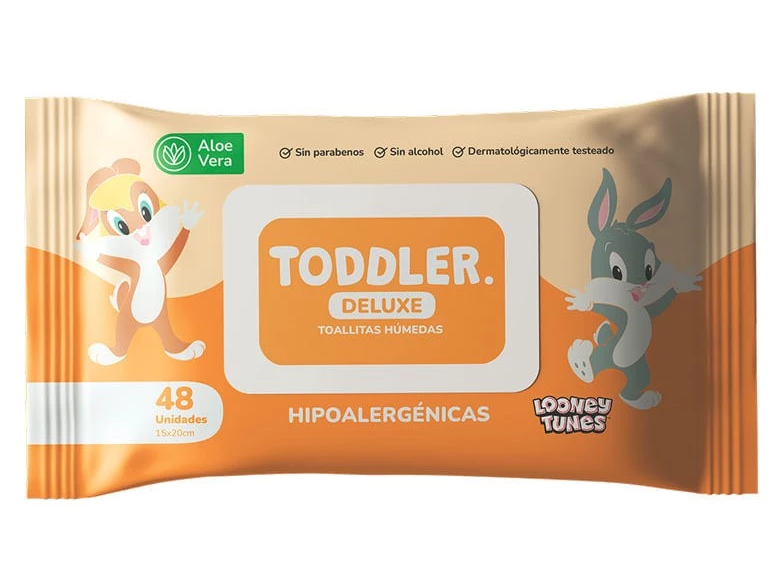 Toddler toallitas húmedas con aloe vera 48u