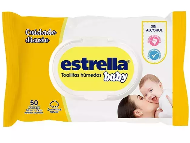 Estrella toallitas húmedas 50 u