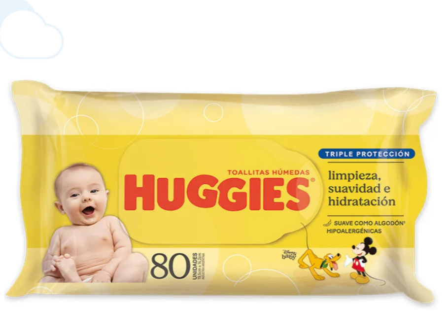 Huggies toallitas húmedas triple protección 80u
