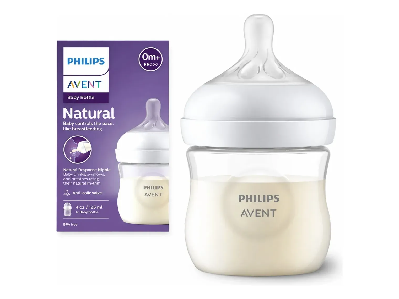 Mamadera  0m+ Natural response Avent  125ml