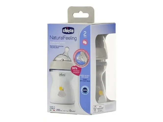 Mamadera 2m+ Natural Feeling 250ml