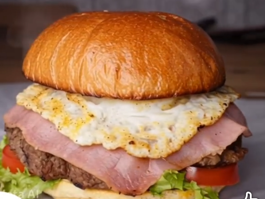 Burger Napolitano Super Completo con papas