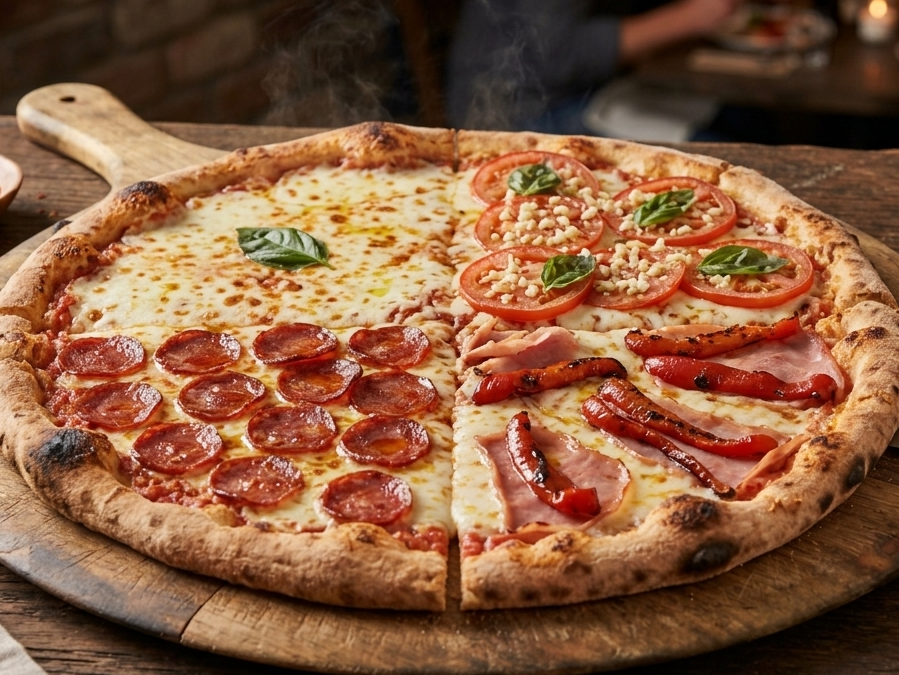 Pizza cuatro gusto