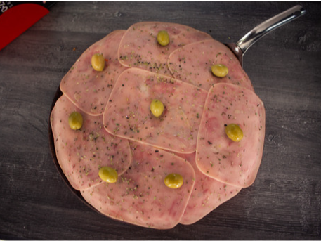 Grande de Fugazzeta con jamón