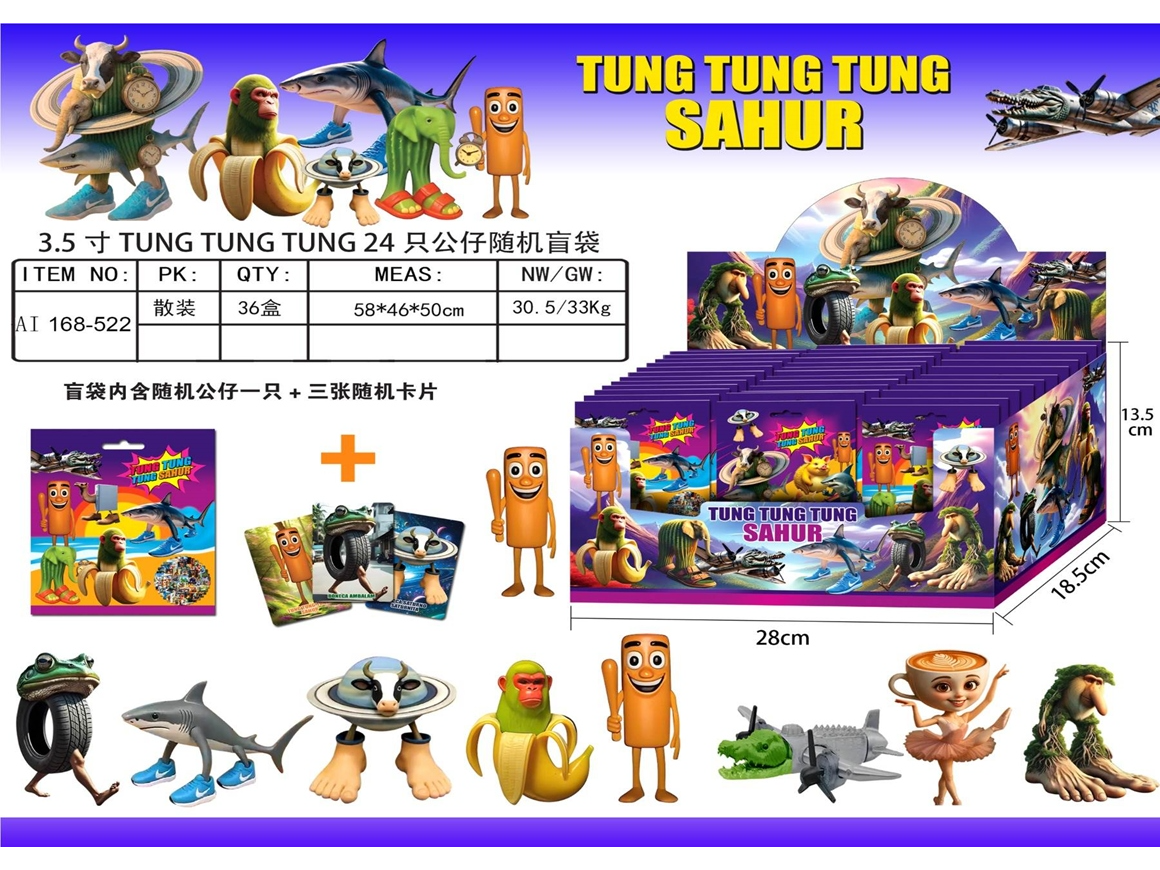 Sobres Sorpresa DE Italian Brain Rot en Displays de 36 unidades (Precio por UNIDAD)