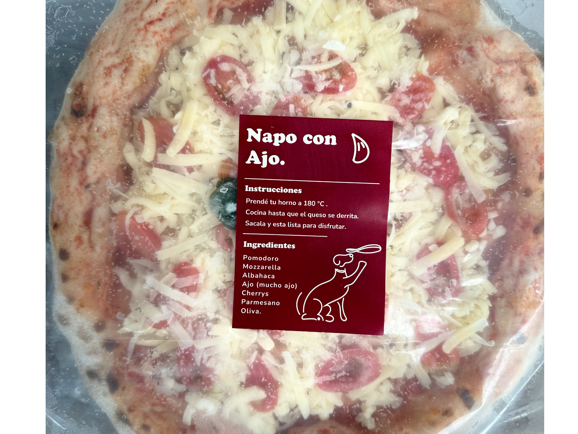 Pizza Napo con Ajo