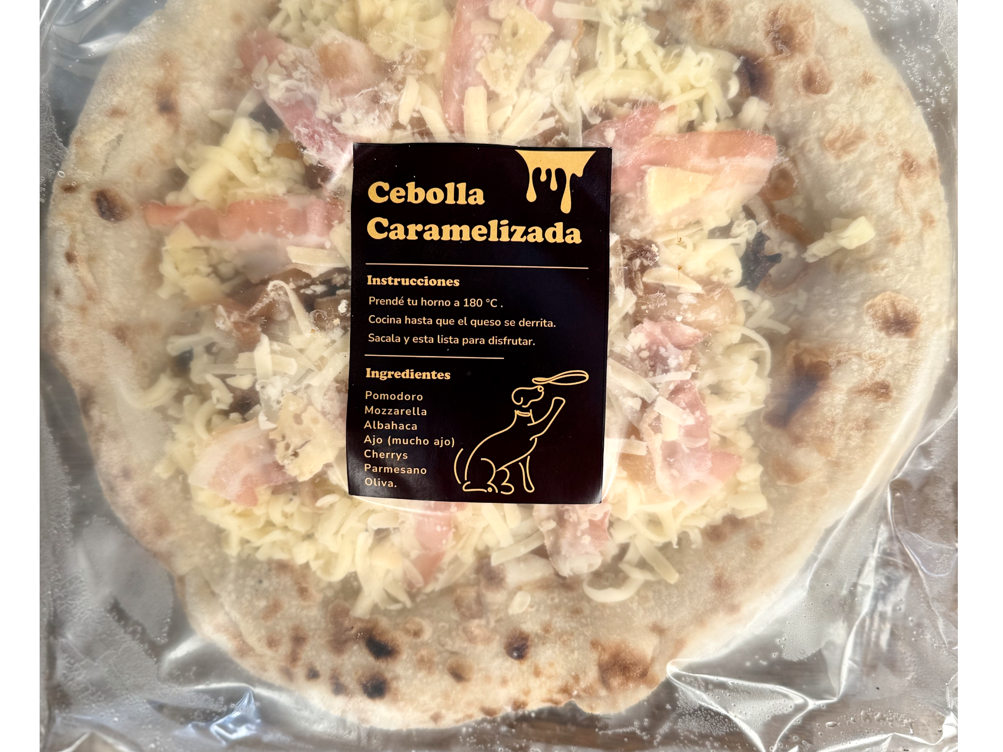 Pizza Cebolla caramelizada y Brie