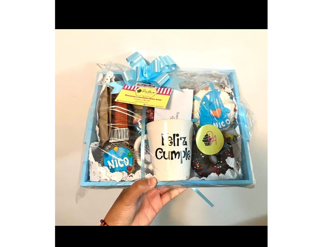 Bandeja infantil golosinera de dulce amor