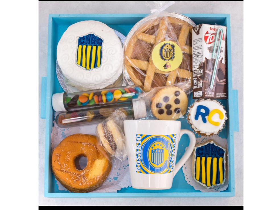 Bandeja infantil de cuadros( Rc,nob ,boca y river)