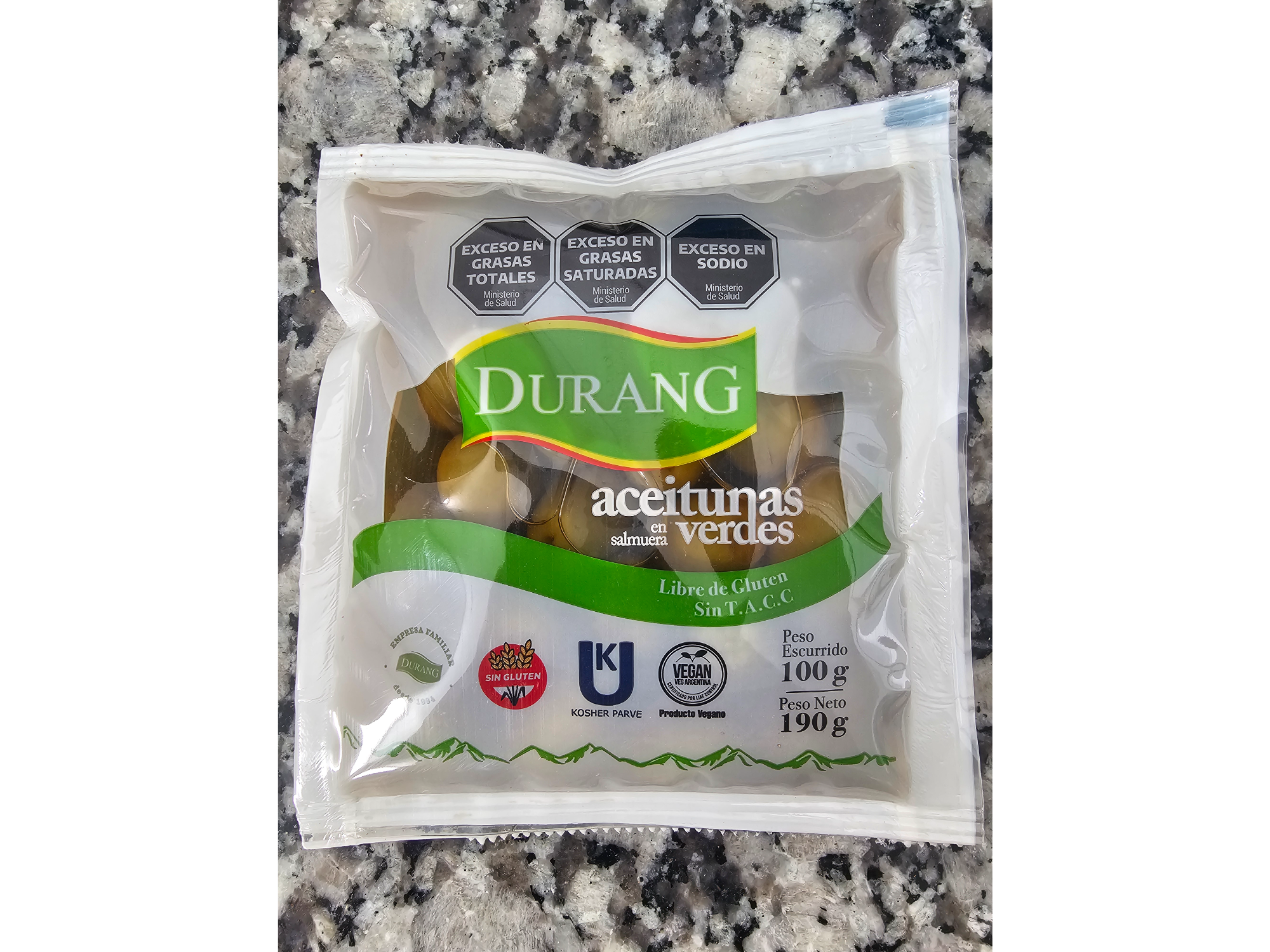 ACEITUNAS VERDES EN SACHET