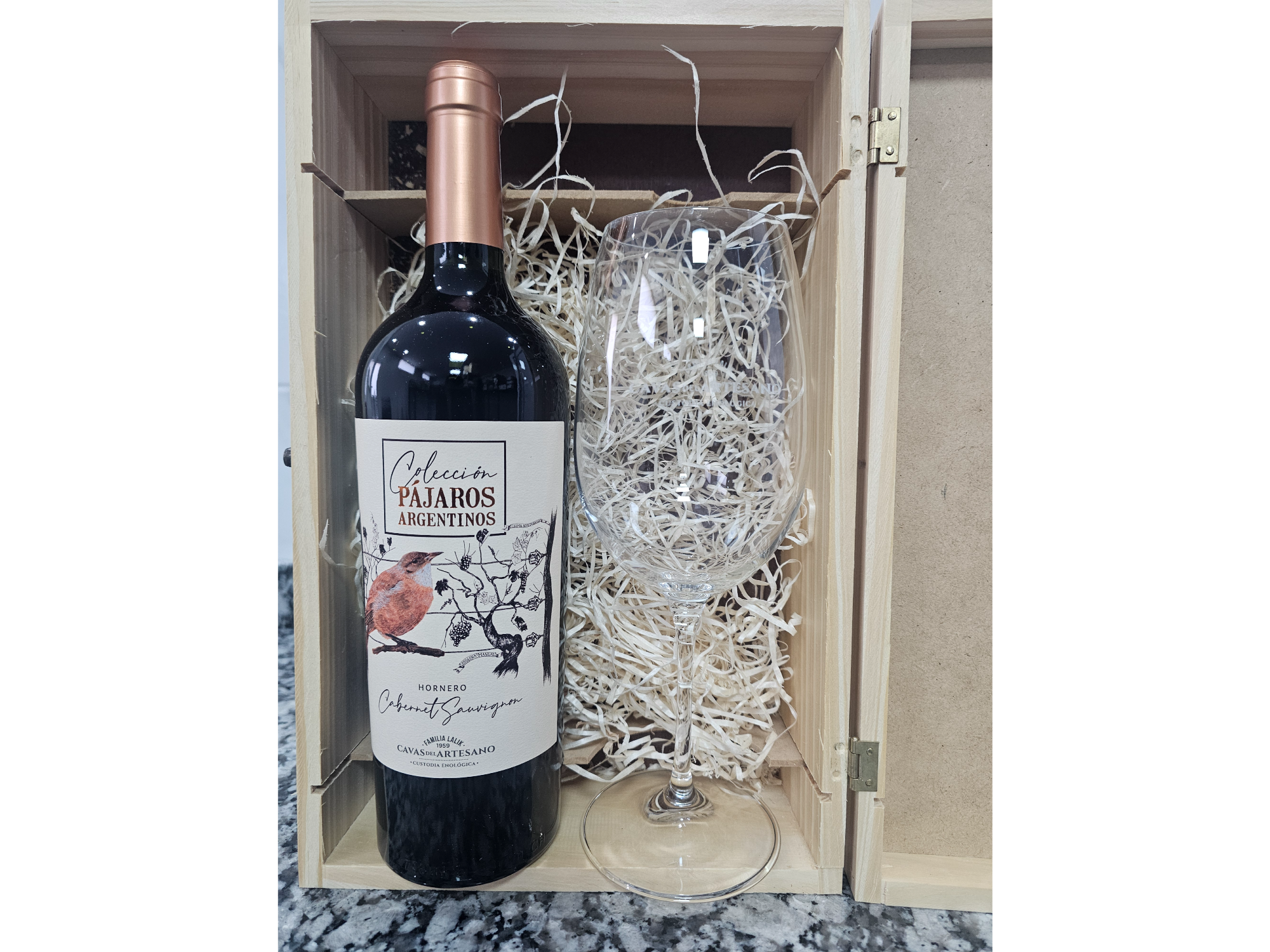 CAJA DE MADERA PAJAROS ARGENTINOS
