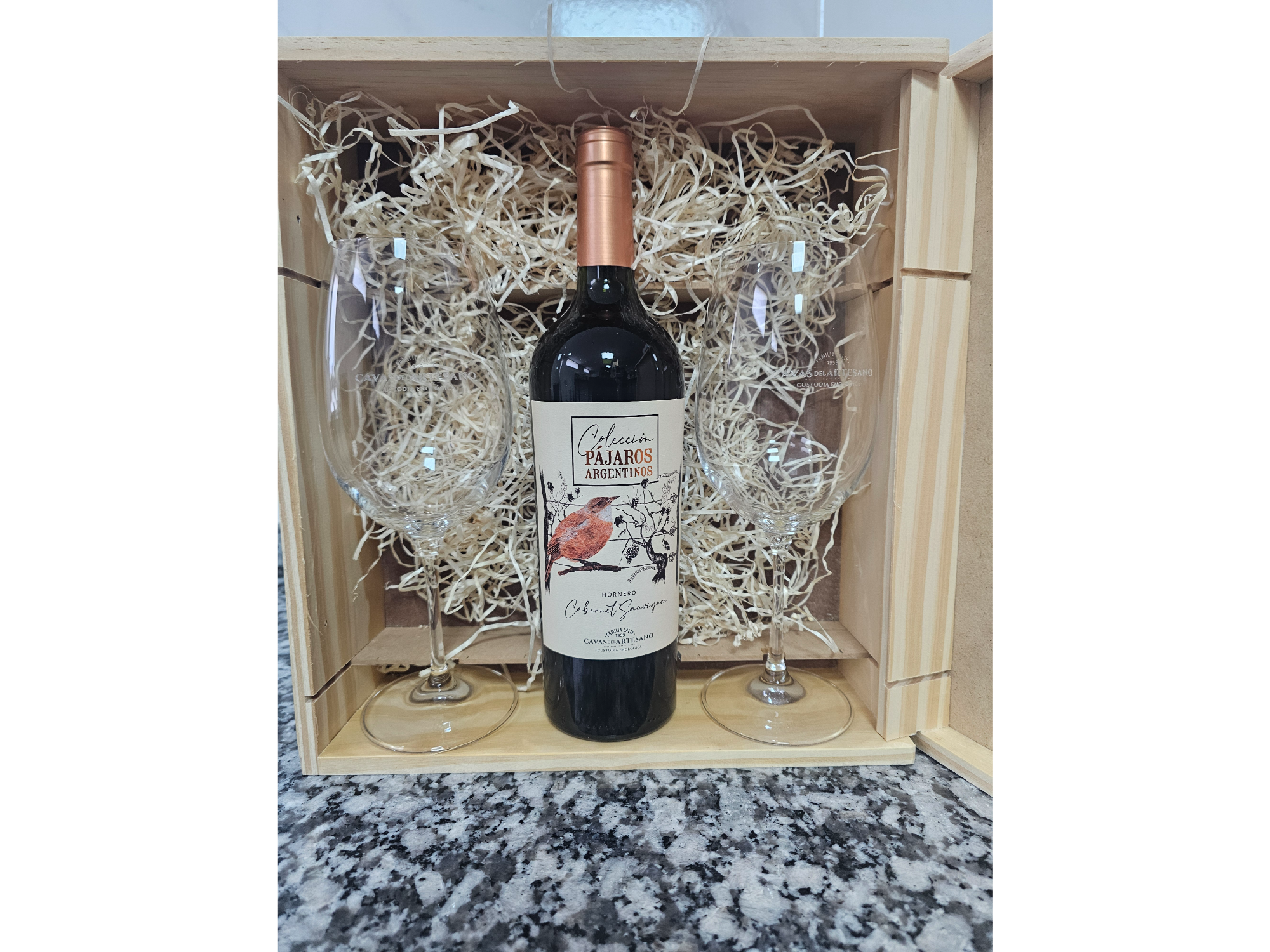 CAJA DE MADERA PAJAROS ARGENTINOS