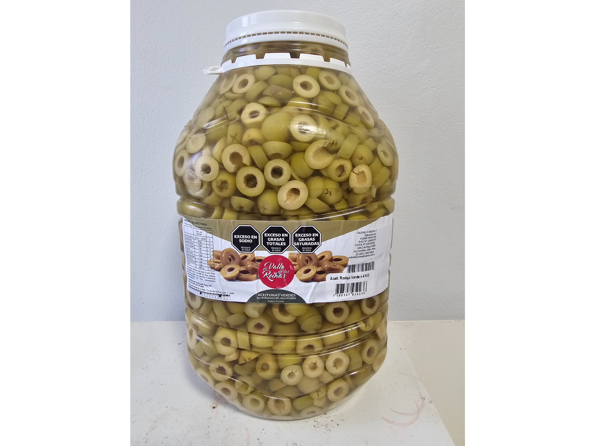 ACEITUNAS VERDES EN RODAJAS X 4 KG