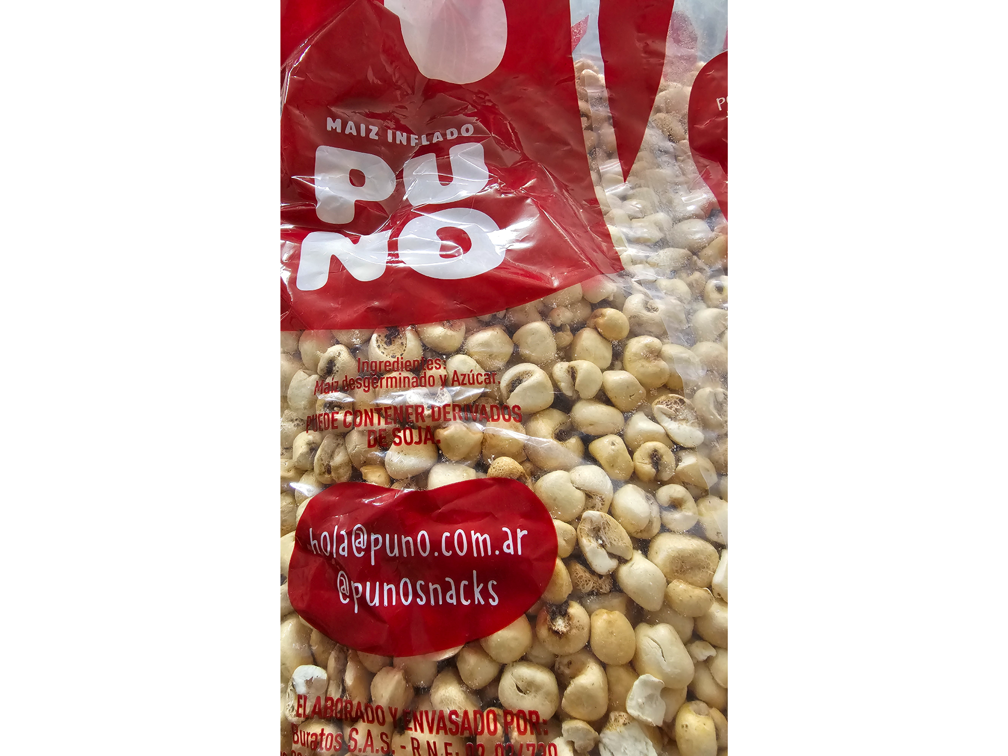 TUTUCA DE MAIZ INFLADO