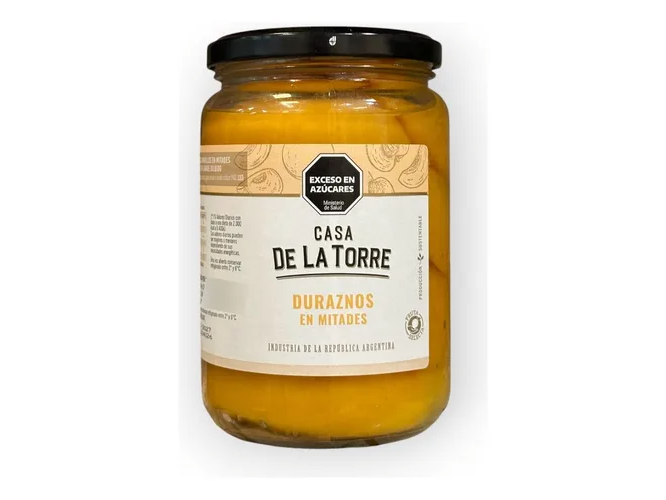 DURAZNO AL NATURAL EN MITADES