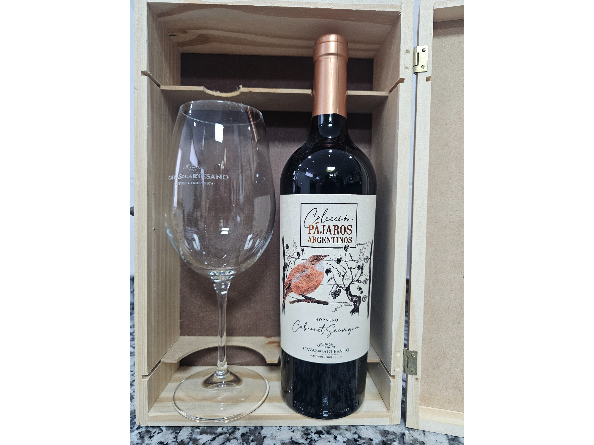 CAJA DE MADERA PAJAROS ARGENTINOS