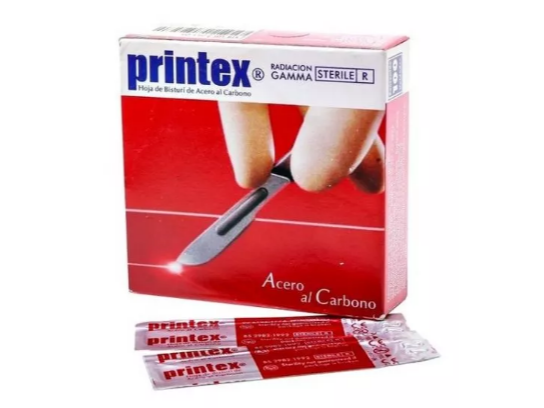 Hoja bisturí de carbono N10 - Printex