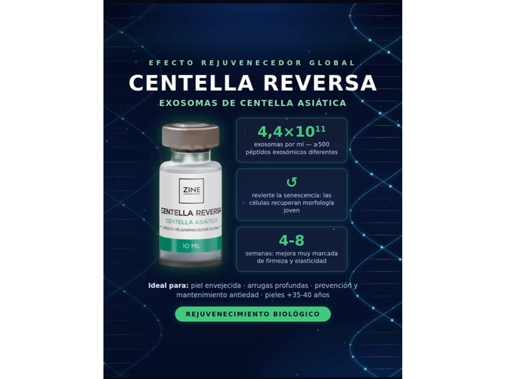 AMPOLLA CENTELLA REVERSA (INDIVIDUAL) 10ML