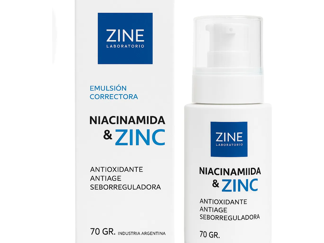 Niacinamida  & Zinc Emulsión Correctora - 70gr