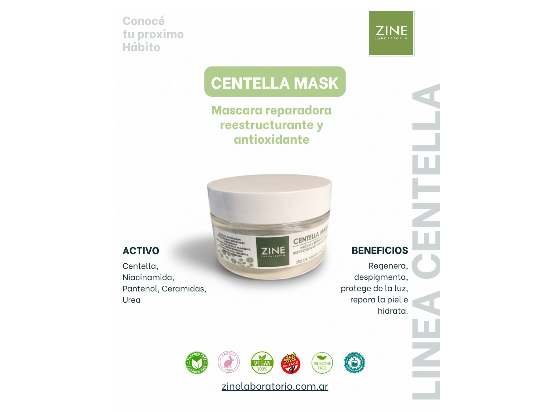 Centella Mask  x 200gr ZINE