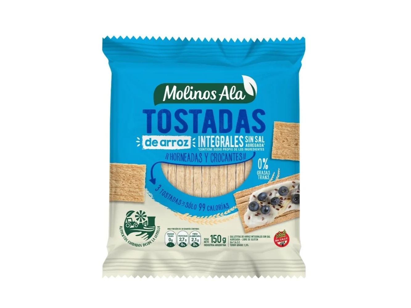 MOLINOS ALA TOSTADAS ARROZ INTEGRALES S/SAL