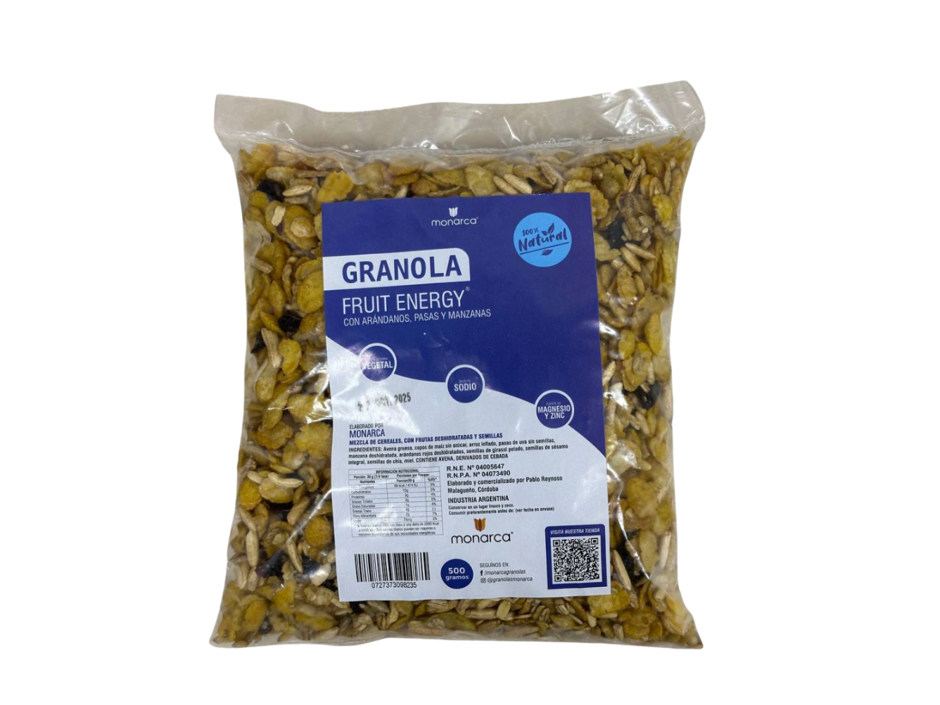 GRANOLA MONARCA FRUIT ENERGY