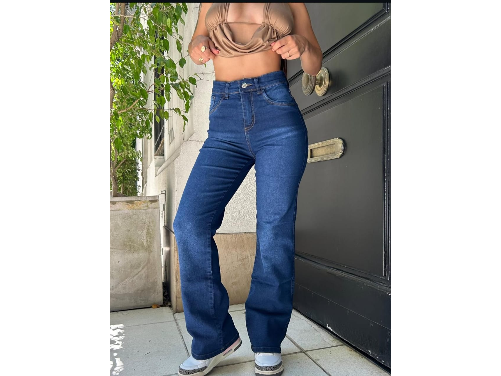 Jeans wild leg elastizados