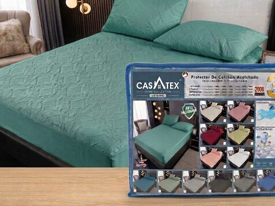 Protector de colchón acolchado impermeable