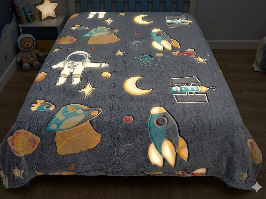 Manta colcha luminosa 1/2 plazas