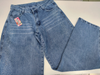 Jeans mom ancho con stras