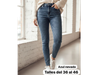 Jeans chupín elastizados tiro alto
