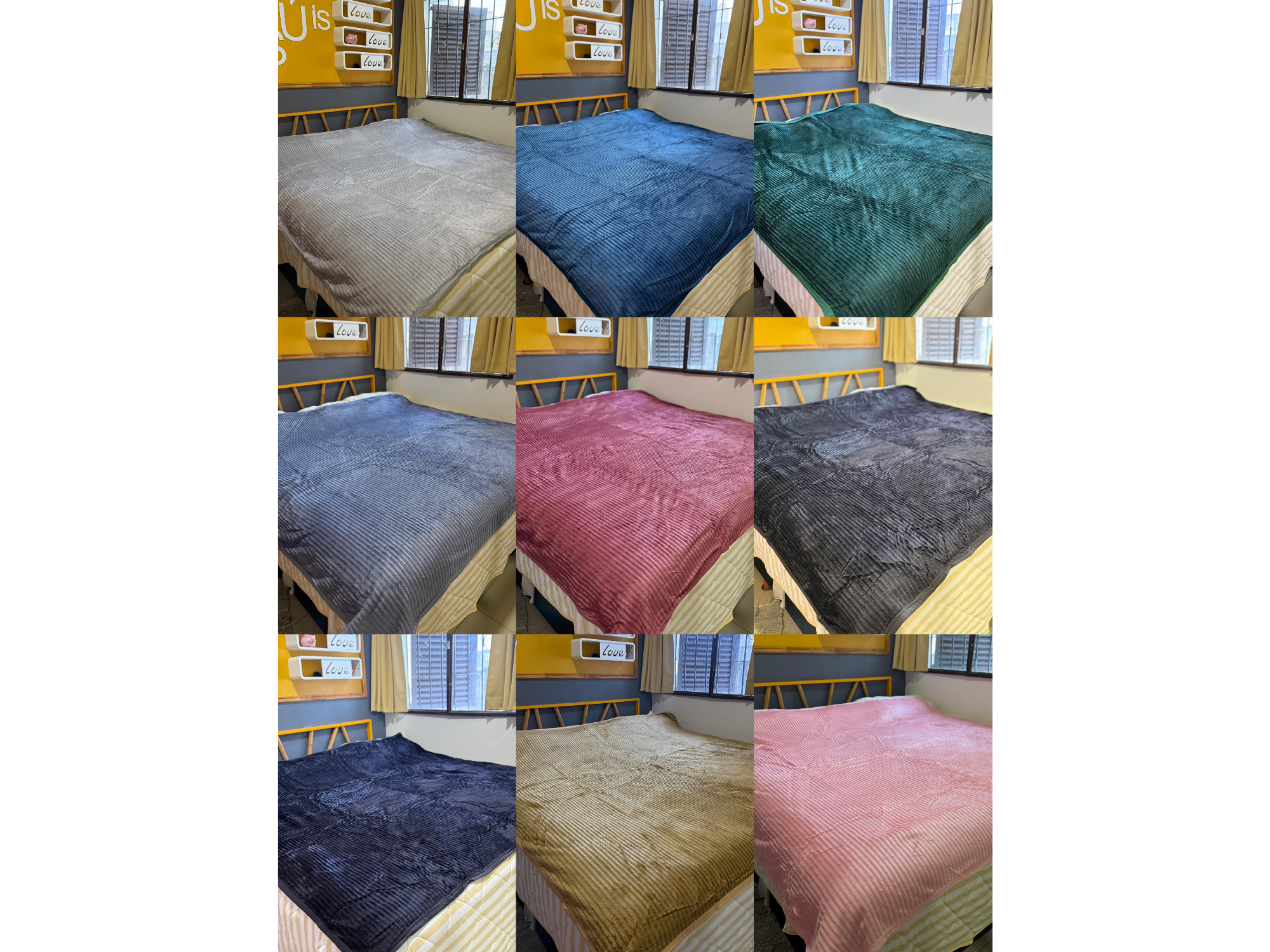 Colcha ACANALADAS con corderito 2 plazas y 1/²