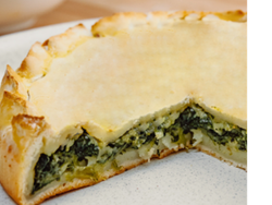Tarta Espinaca Cress Food