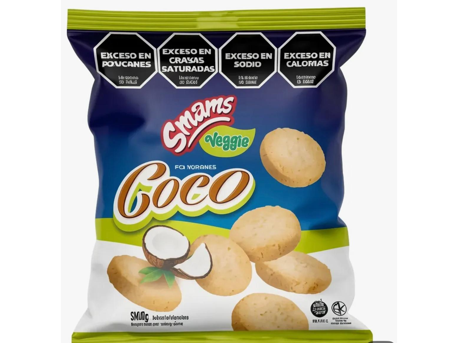 Smams Polvorones coco veggie x 120 grs